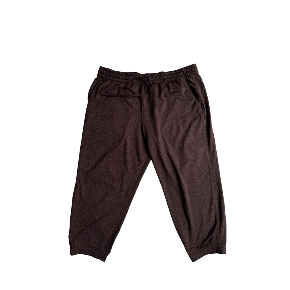 Lululemon Soft Jersey Classic-Fit Mid-Rise Cropped Jogger 23" Brown 14